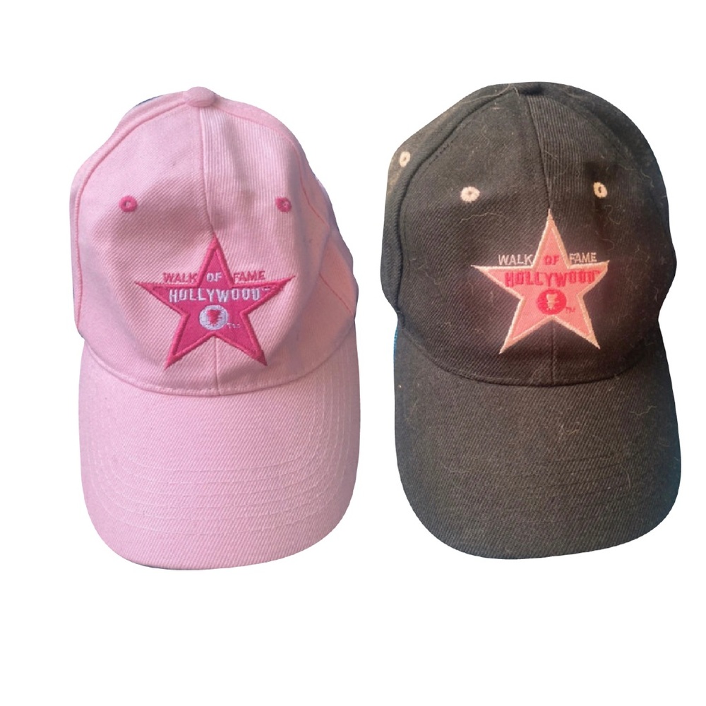 Pink & Black Matching California Hats